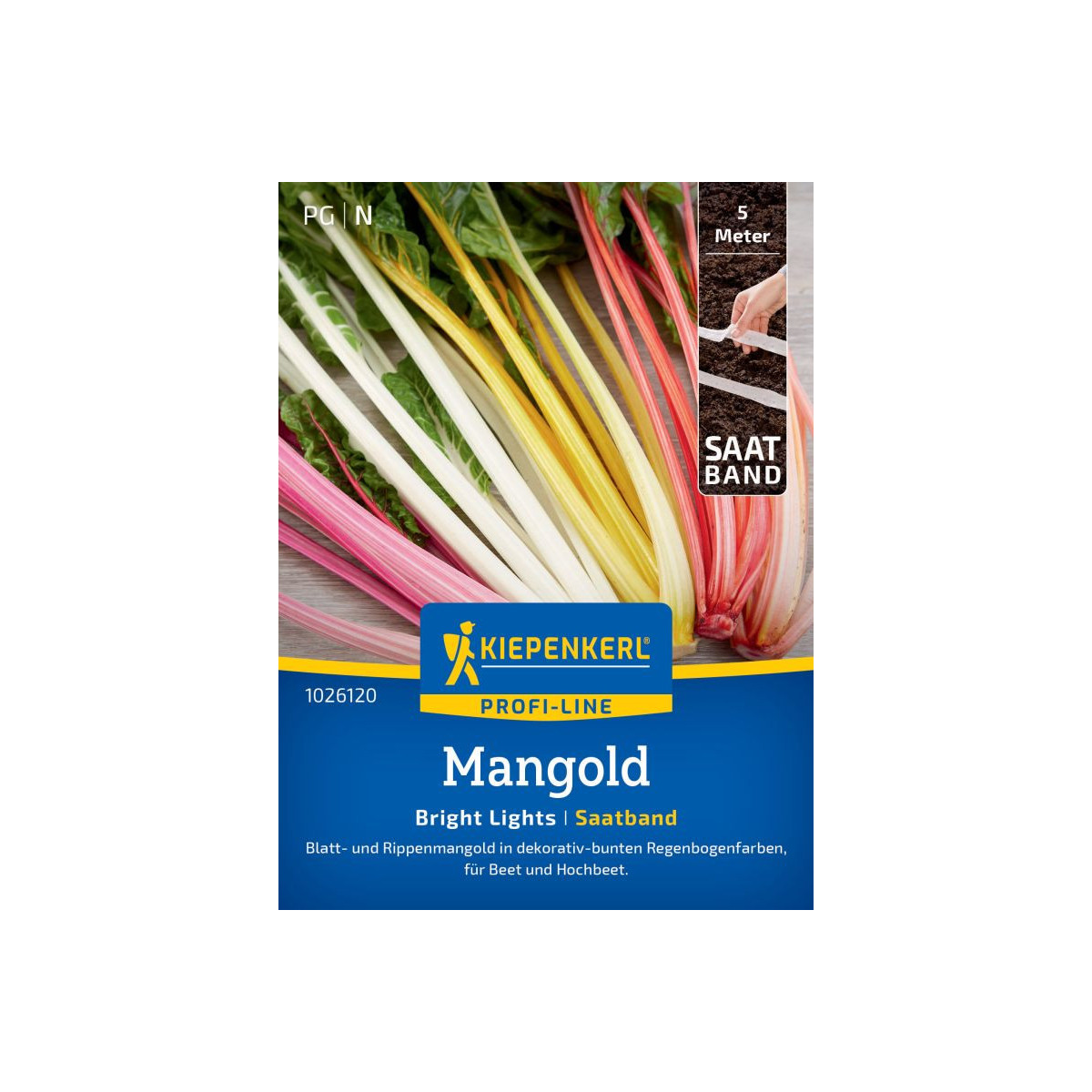 Semená Mangoldu Bright Lights - predaj výsevných pásikov - 5 m