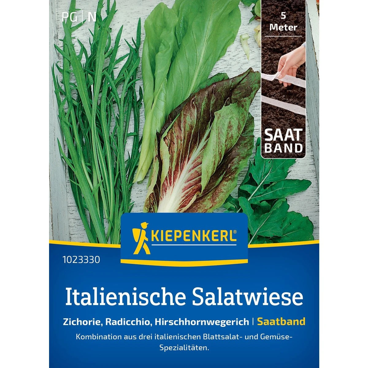 Semená talianskych šalátov - predaj výsevných pásikov - 5 m