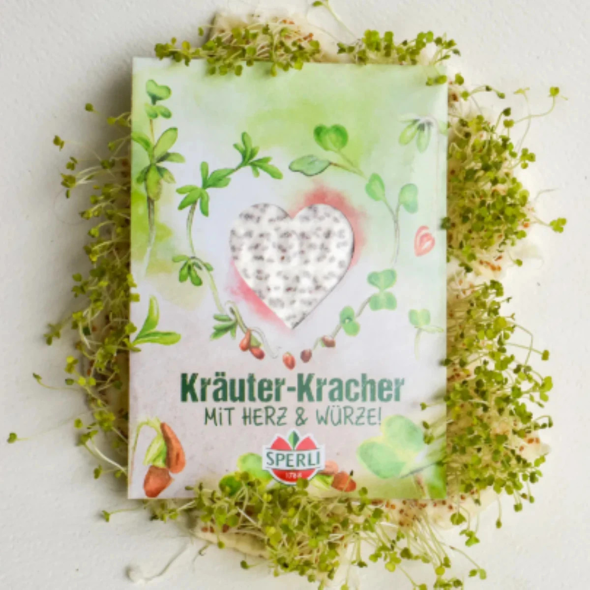 Srdiečková súprava microgreens v bio kvalite - Sperli - predaj bio semien na klíčenie - 1 ks