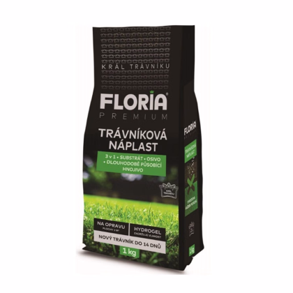 Trávniková náplasť 3v1 - Floria - trávna zmes - 1 kg