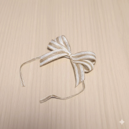 Dekoratívna mašľa - prírodné doplnky k darčekom - 1 ks