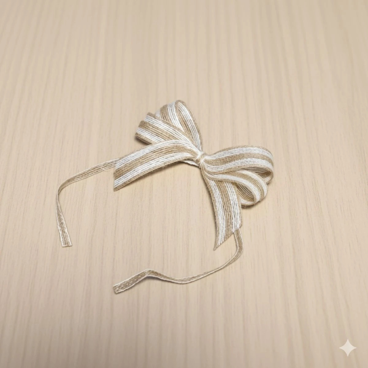 Dekoratívna mašľa - prírodné doplnky k darčekom - 1 ks