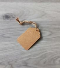 Menovka na darčeky - prírodné doplnky k darčekom - 1 ks