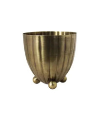 Dekoratívny kvetináč Vilmer - antik mosadz - Strömshaga AB - 8,5 x 8,5 cm - predaj obalov - 1 ks
