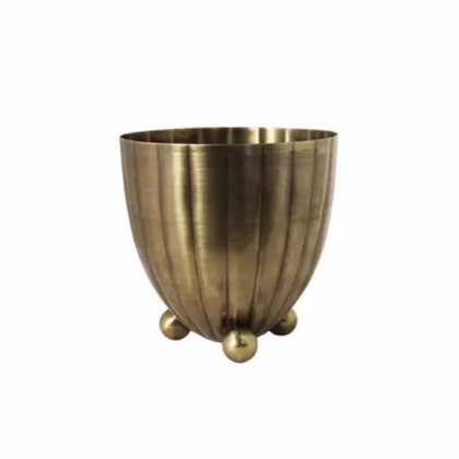 Dekoratívny kvetináč Vilmer - antik mosadz - Strömshaga AB - 8,5 x 8,5 cm - predaj obalov - 1 ks