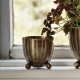Dekoratívny kvetináč Vilmer - antik mosadz - Strömshaga AB - 8,5 x 8,5 cm - predaj obalov - 1 ks
