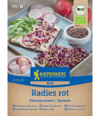 BIO Červená reďkovka - predaj bio semien na klíčenie - 30 g