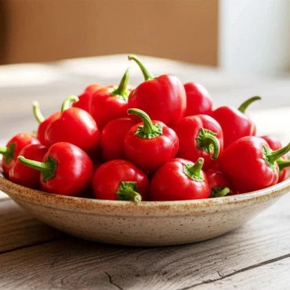 BIO Paprika Red Marble - Capsicum annuum - predaj bio semien - 6 ks