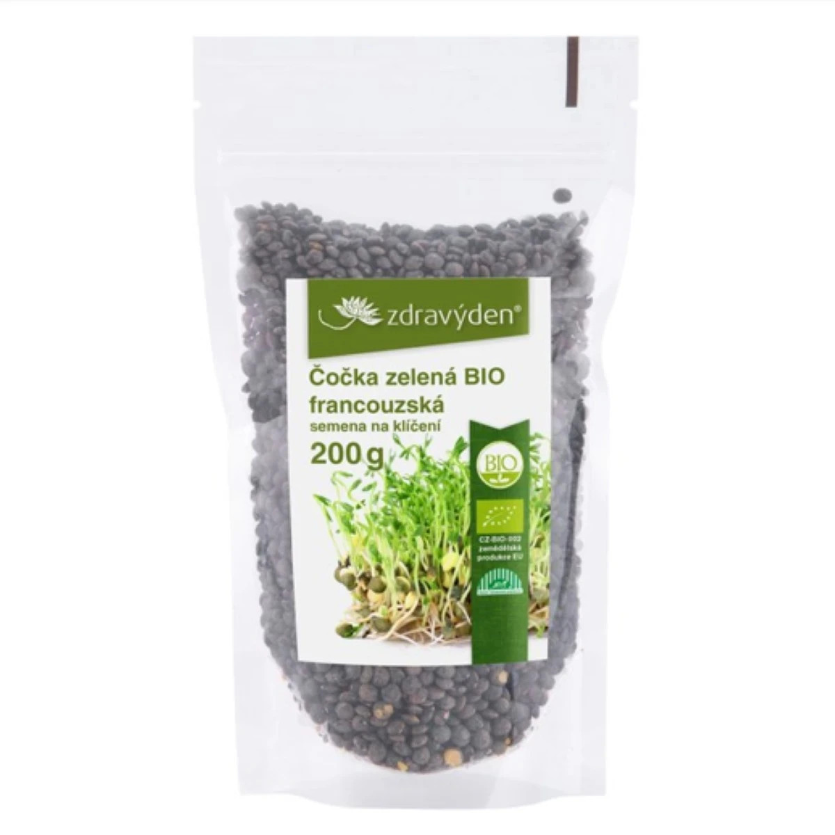 BIO Šošovka zelená francúzska - predaj bio semien na klíčenie - 200 g
