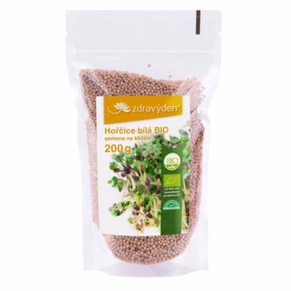 BIO Horčica biela - Sinapis albumu - predaj bio semien na klíčenie - 200 g