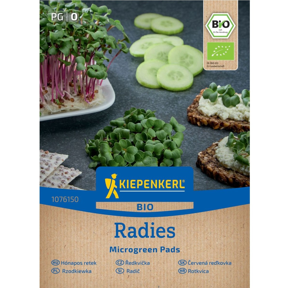 Mikrozelenina - náhradné pláty bio reďkovky - microgreen - 3 ks
