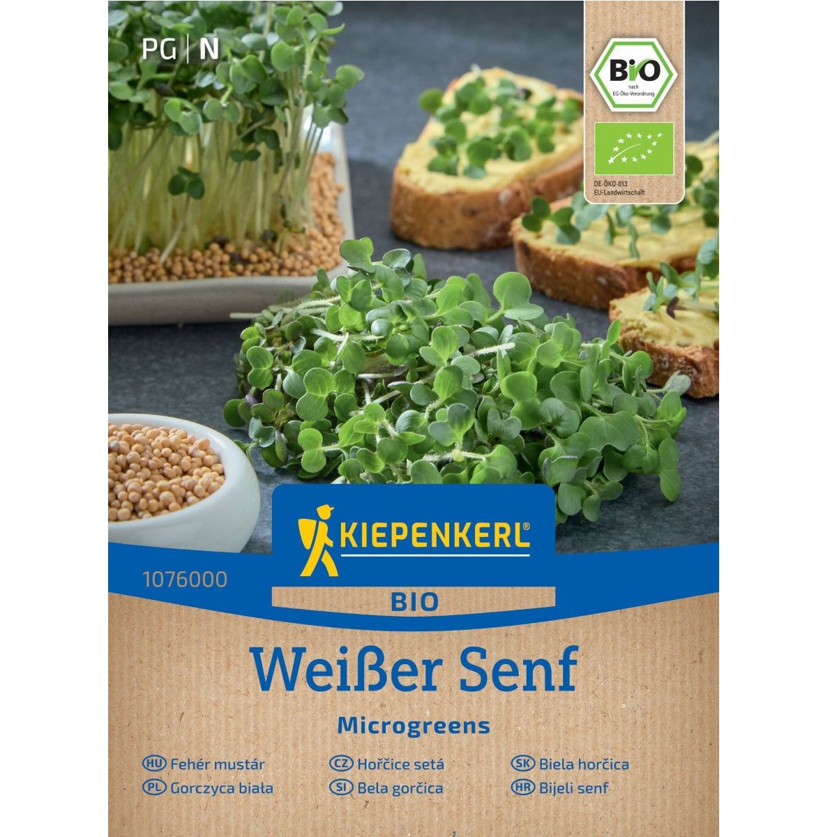 BIO Biela horčica - microgreens - predaj semien - 50 g