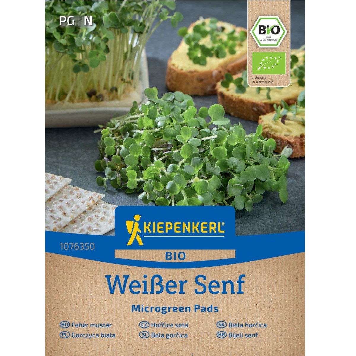 Microgreen - Mikrozelenina - Náhradné Pláty Bio Horčice 3 Ks