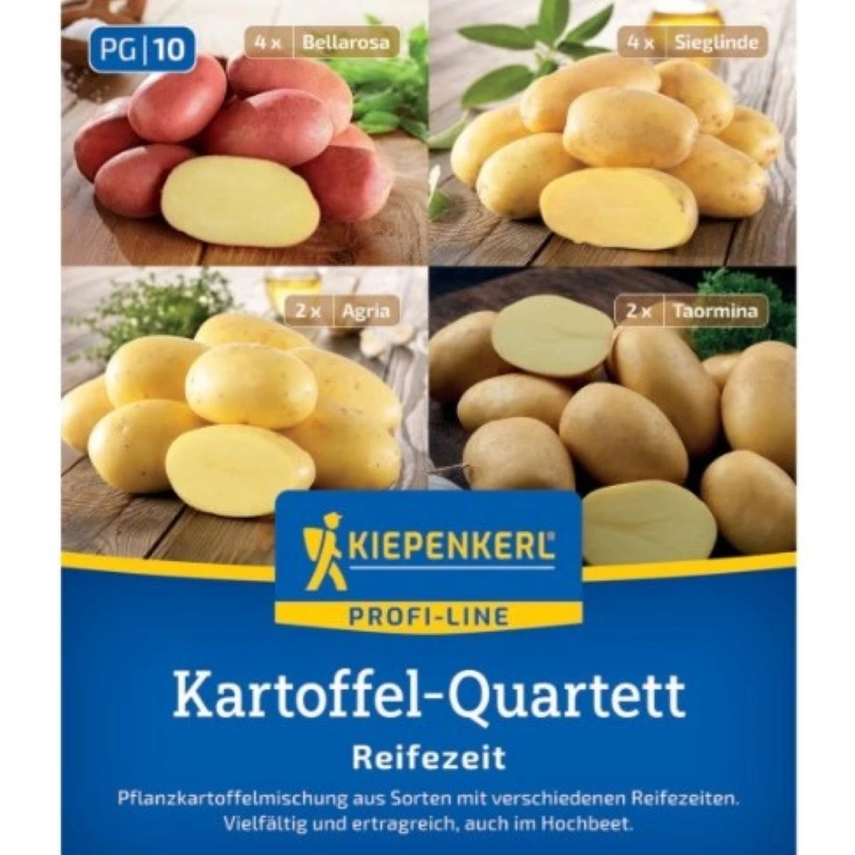 Sadbové zemiaky - 4 druhy - doba zrenia - Solanum tuberosum - sadivo - 12 ks