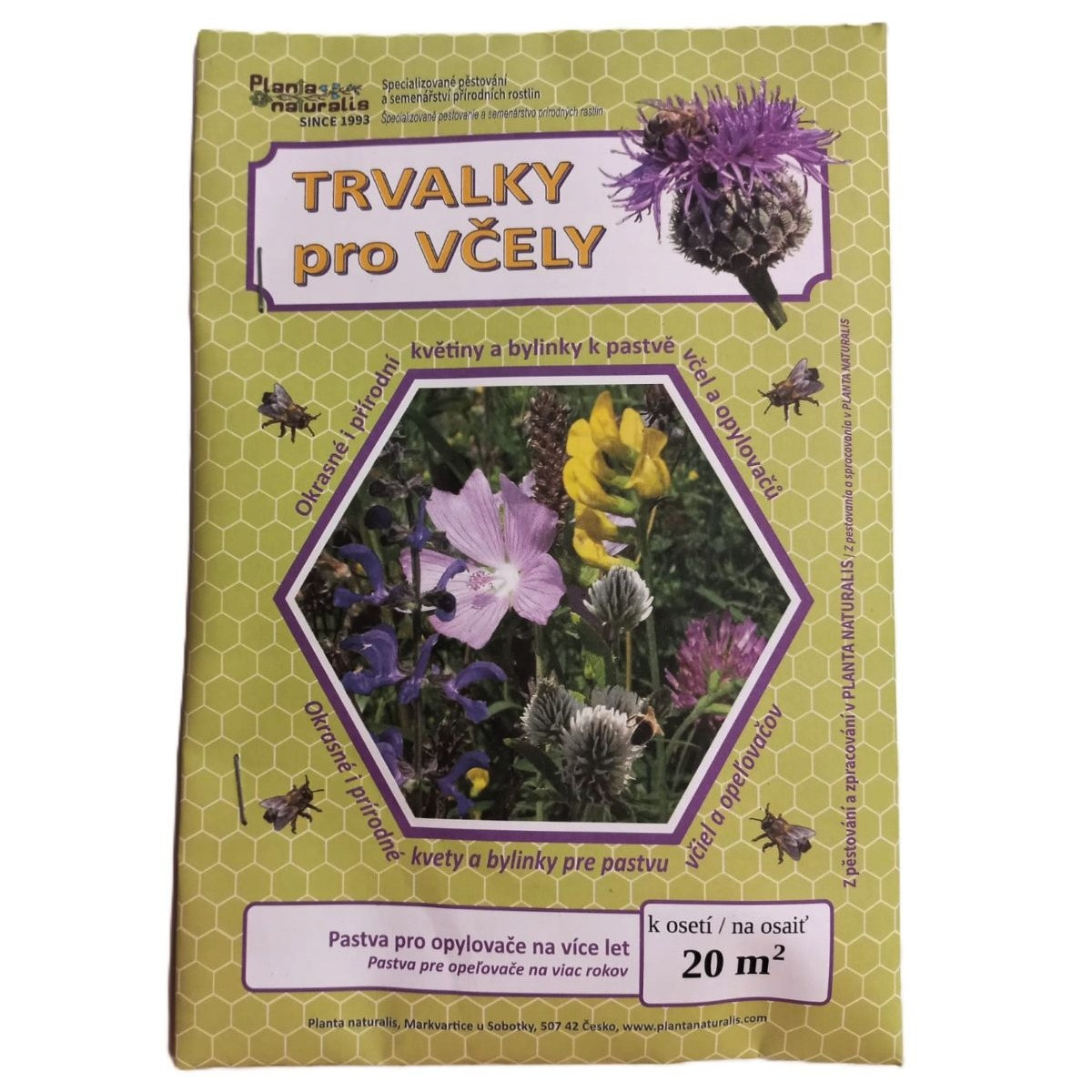 Trváce kvety pre včely - Planta Naturalis - lúčna zmes - 40 g
