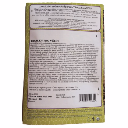 Trváce kvety pre včely - Planta Naturalis - lúčna zmes - 40 g