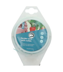 Záhradný drôt zelený s rezačom - SOGO - pestovateľské pomôcky - 100m - 1 ks