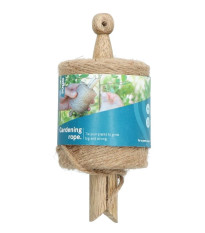 Jutový povrázok s drevenou rukoväťou - SOGO - pestovateľské pomôcky - 55 m - 1 ks