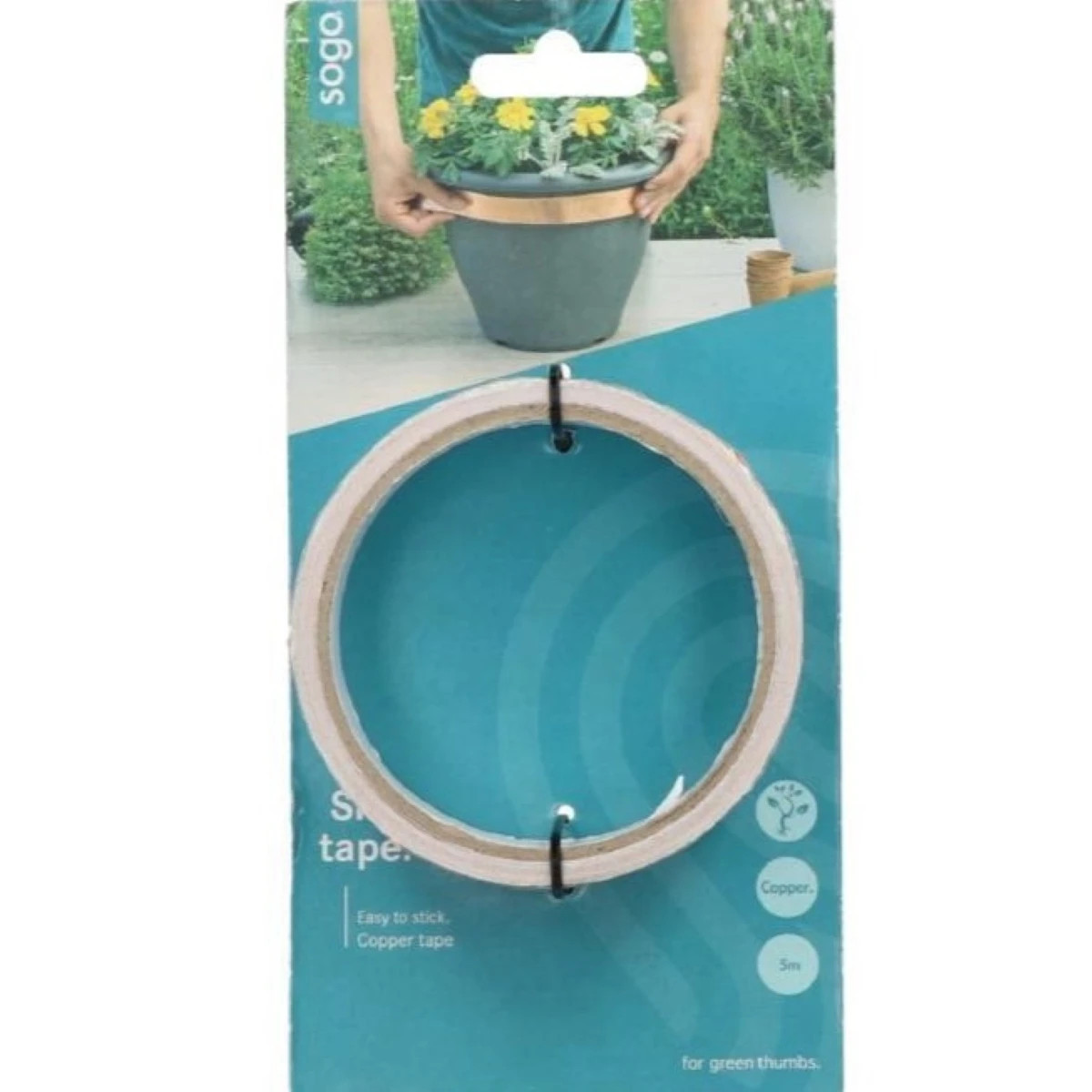 Medená páska proti slimákom - SOGO - ochrana proti slimákom - 5 m - 1 ks