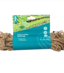 Jutová záhradná sieť - podporná sieť - SOGO - pestovateľské pomôcky - 1,8 × 1,8 m - 1 ks
