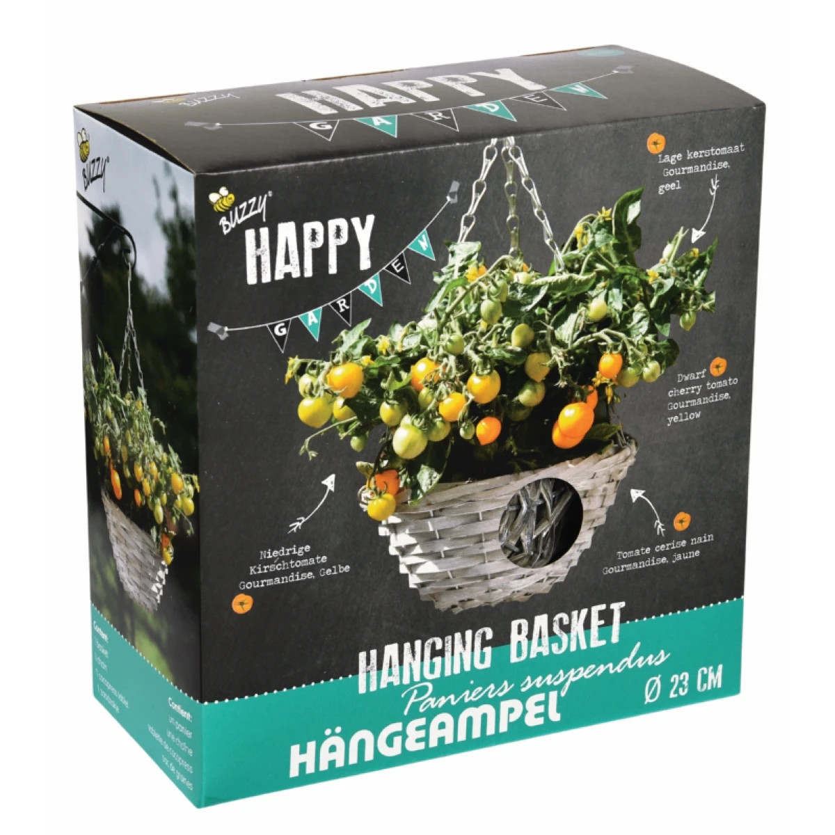 Buzzy - Závesná záhradka na pestovanie paradajok Cherry Yellow - Pieterpik - 1 ks