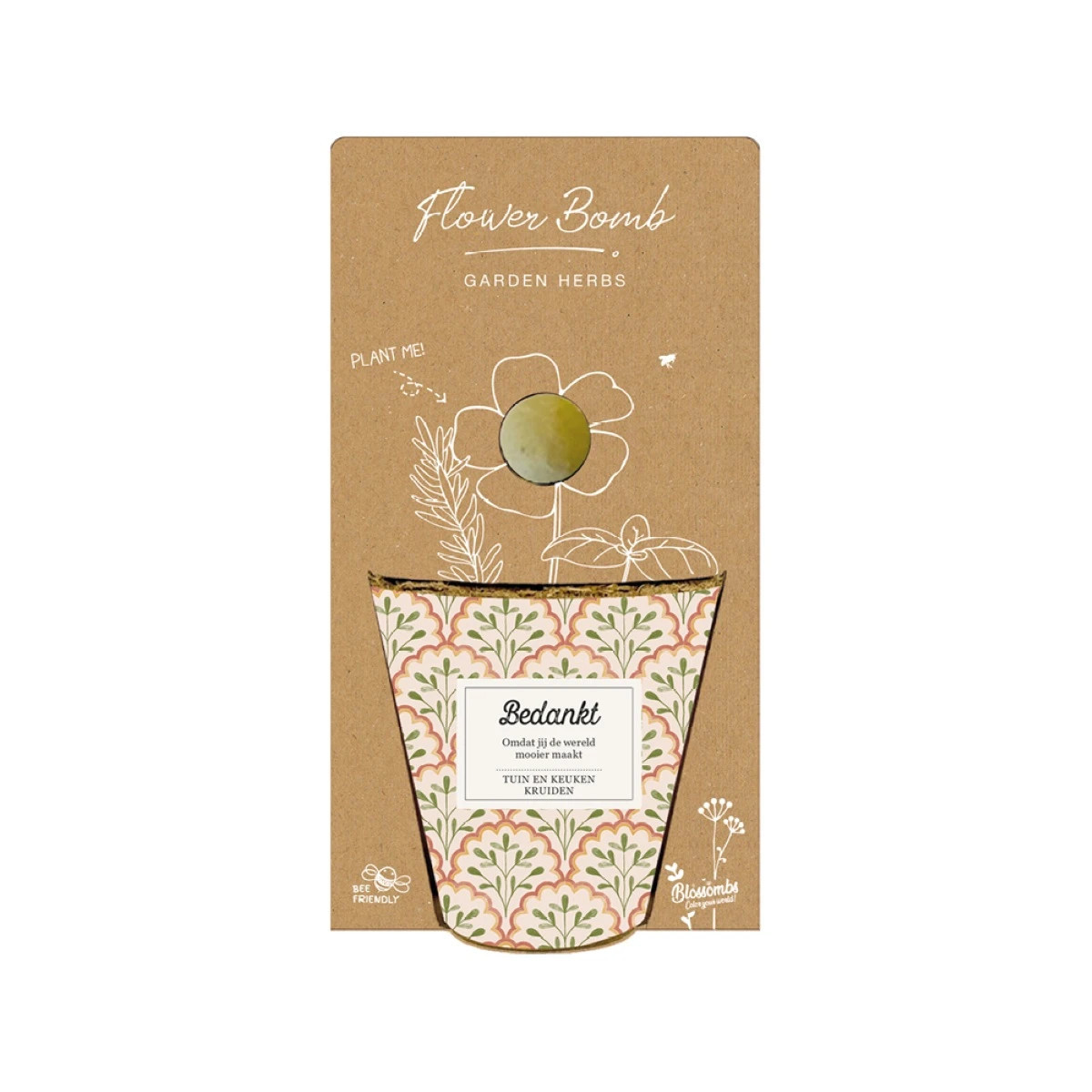 Darčekový set - Grow kit - zmes na pestovanie byliniek - Blossombs - 1 ks