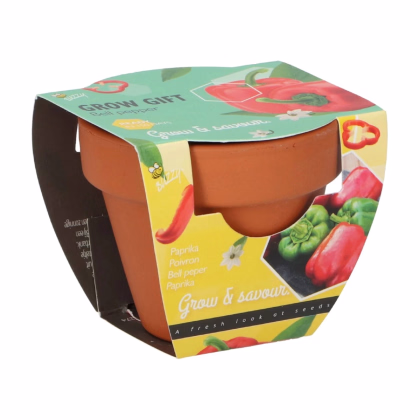 Buzzy Grow Gifts - Mini sada na pestovanie papriky - Pieterpik - 1 ks
