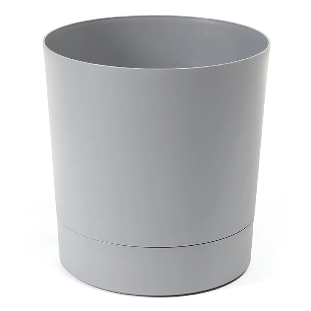 Kvetináč Aura s podmiskou - sivý - 18 x 18 cm - pestovateľské pomôcky - 1 ks