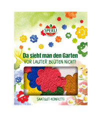 Semienkové kvetinové konfetti - v tvare kvetu - Sperli - 1 ks