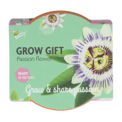 Mučenka v mini pestovateľskej súprave Buzzy Grow Gift