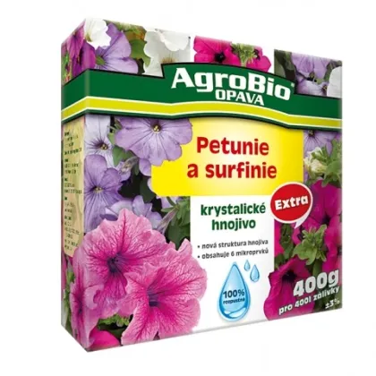 Kryštalické hnojivo pre petúnie a surfínie - Agro - 400 gr
