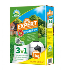 Trávnikové hnojivo 3v1 - EXPERT - hnojivo na trávniky - 1 kg