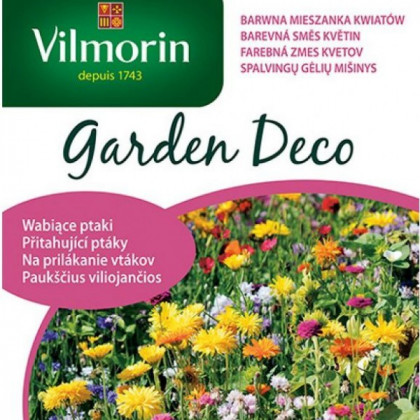 Farebná zmes kvetín priťahujúcich vtáky - Vilmorin - trávna zmes - 8 g