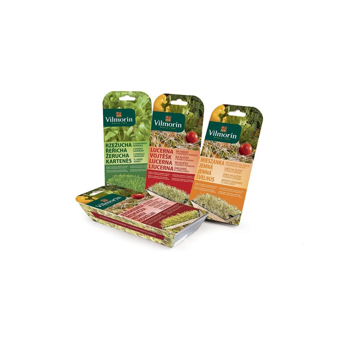 Sada na klíčky vrátane misky - Jemná zmes - Vilmorin - 15 g