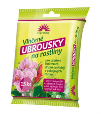 Vlhčené obrúsky na listy izbových rastlín - 15 ks v balení