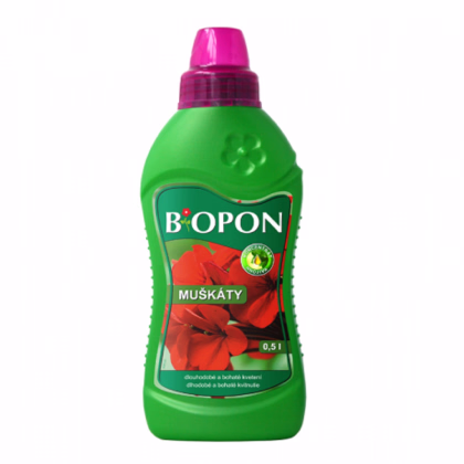 Kvapalné hnojivo pre muškáty - BoPon - 0,5 l