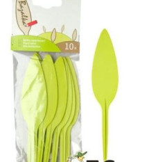 Menovky zelené v tvare listu - 10 ks v jednom balení