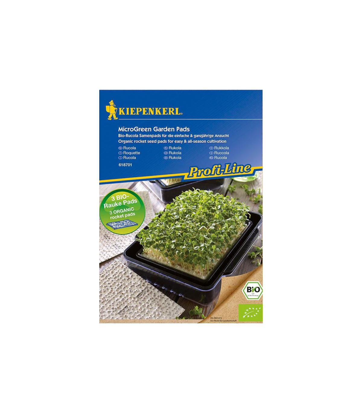 Microgreens - Mikrozelenina - Náhradné Pláty Bio Rukoly - 3 Ks