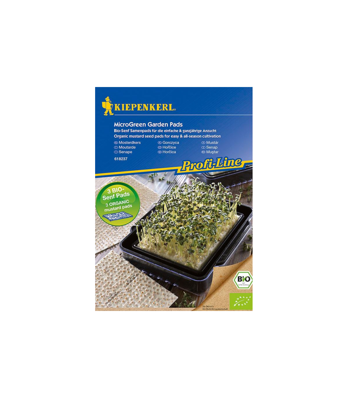 Microgreens - Mikrozelenina - Náhradné Pláty Bio Horčice 3 Ks