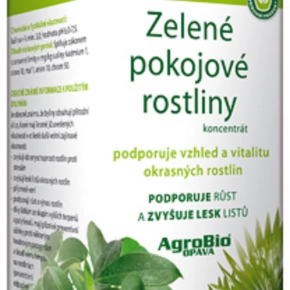 AgroBio Zelené izbové rastliny - koncentrát - 100 ml - 1 ks