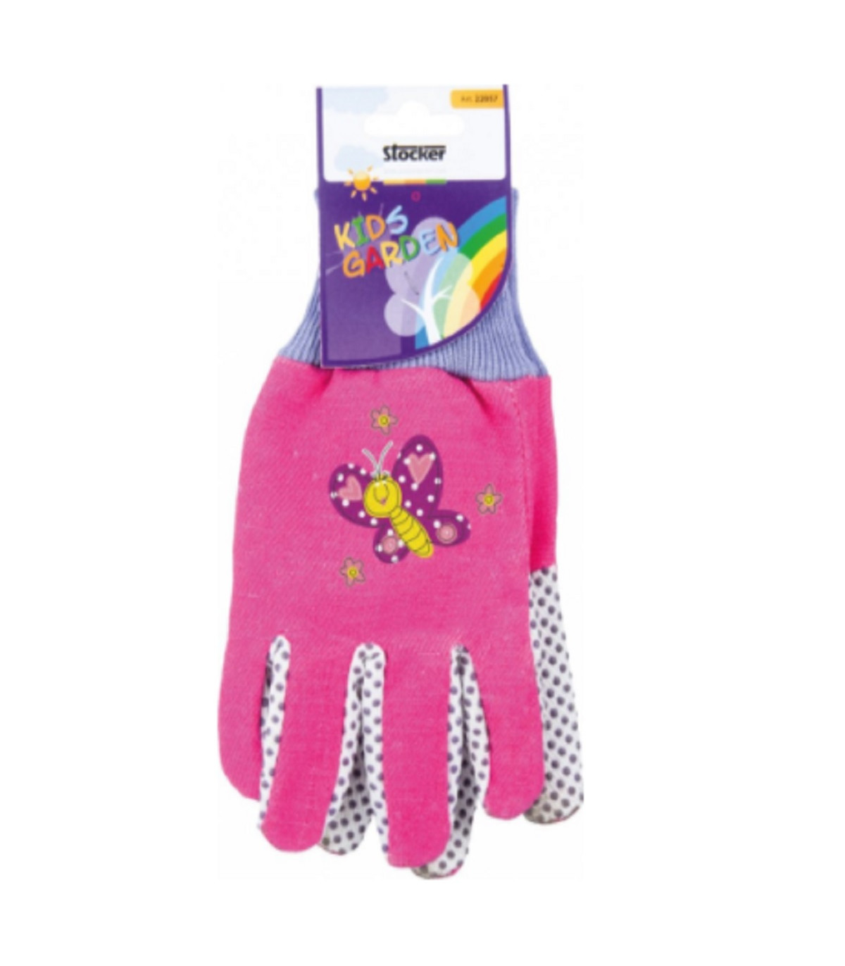 Detské pracovné rukavice Stocker - ružové - 1 pár - pomôcky na pestovanie