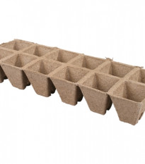 Kvetináč rašelinový 12 ks/5 x 5 cm - zárez - 1 balenie