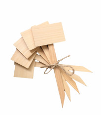 Menovky na označenie sadeníc - drevené - 5 ks v jednom balení