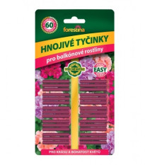 Tyčinkové hnojivo Forestina - pre balkónové rastliny - 30 ks tyčiniek - 1 balenie