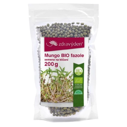 BIO fazuľa mungo - bio semená na klíčenie - 200 g