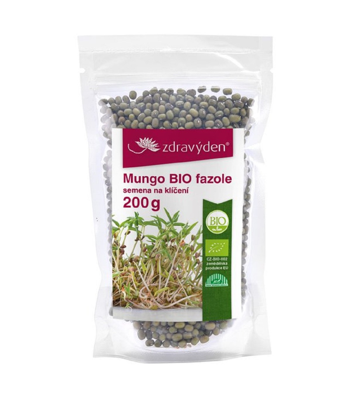 BIO fazuľa mungo - bio semená na klíčenie - 200 g