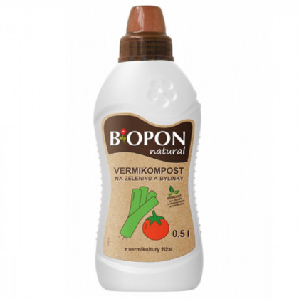 Hnojivo s vermikompostom pre zeleninu a bylinky - BoPon - 500 ml