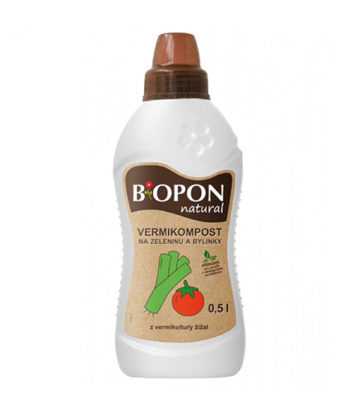 Hnojivo s vermikompostom pre zeleninu a bylinky - BoPon - 500 ml