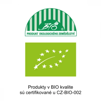 Produkty v BIO kvalite
sú certifikované u CZ-BIO-002
