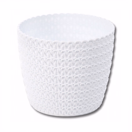 Obal na kvetináč MAGNOLIA biely - 14 x 12 cm - kvetináče a truhlíky - 1 ks